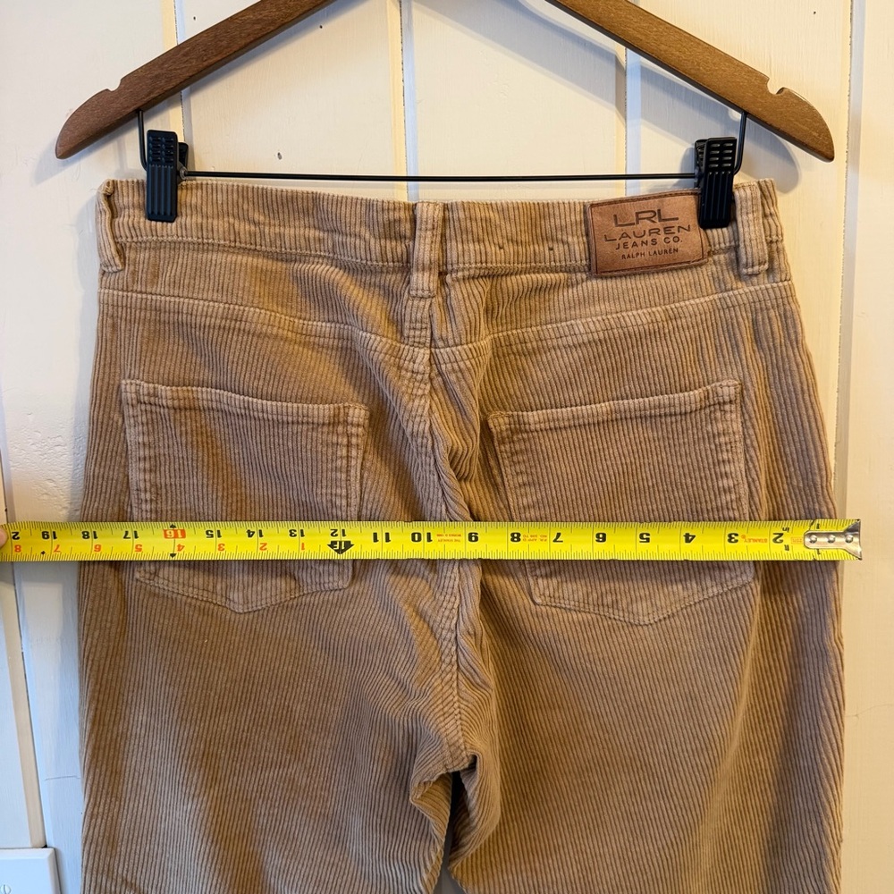 Women’s Lauren Ralph Lauren Tan Corduroy Boot Cut Pants, Size 10 - Picture 7 of 8